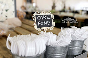 Rustic Wedding Cake Forks, Bliss-Ranch.com