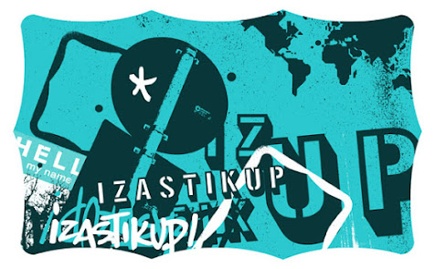 IZASTIKUP Sticker included in the book.