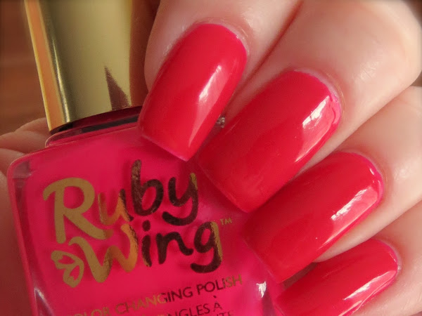 Ruby Wing Color Changing Nail Polish in Poppy