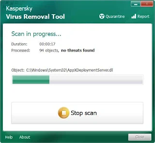 أداة كاسبرسكي لإزالة الفيروسات Kaspersky Virus Removal Tool