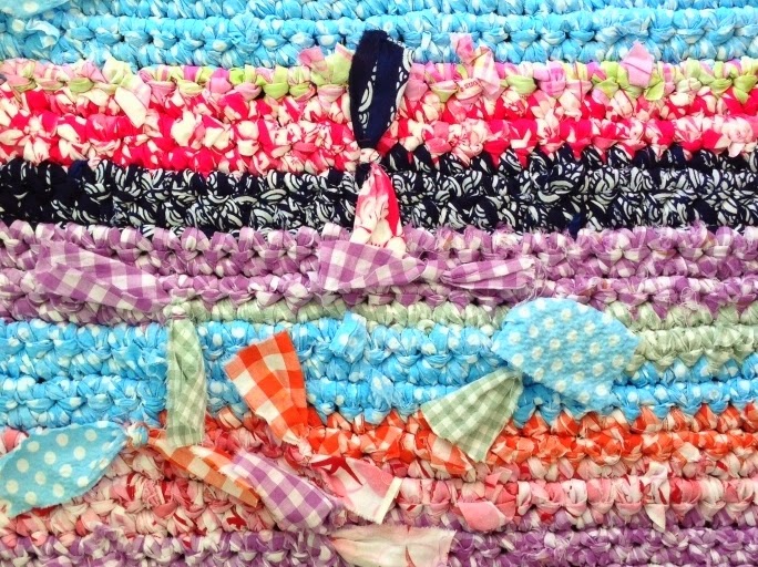 Chick Chick Sewing How I Made The Crochet Rag Rug Tutorial 裂き編みマット作り方