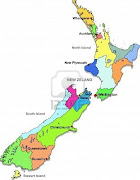 Political Map of New Zealand. There's a acumen the sun shines on New Zealand . (new zeland map political)