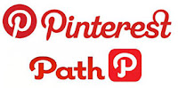 Logo Path dan Pinterest yang mirip membuat terkecoh.