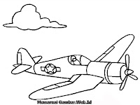 Mewarnai Gambar Pesawat Pengintai Musuh