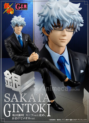 Figura Gintoki Sakata Suit Ver. Aratame, Omake de Megane Ver. G.E.M. Edición Limitada Gintama