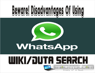 disadvantages of using whatsapp wiki search