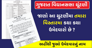 Gujarat Election Candidate List 2022