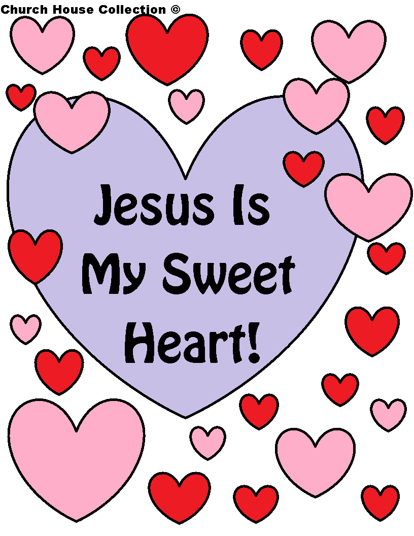This is a free printable coloring page that say s Jesus Is My Sweet Heart Use this for Valentine s Day in Sunday School class or Children s Church