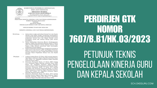 PETUNJUK TEKNIS PENGELOLAAN KINERJA GURU DAN KEPALA SEKOLAH