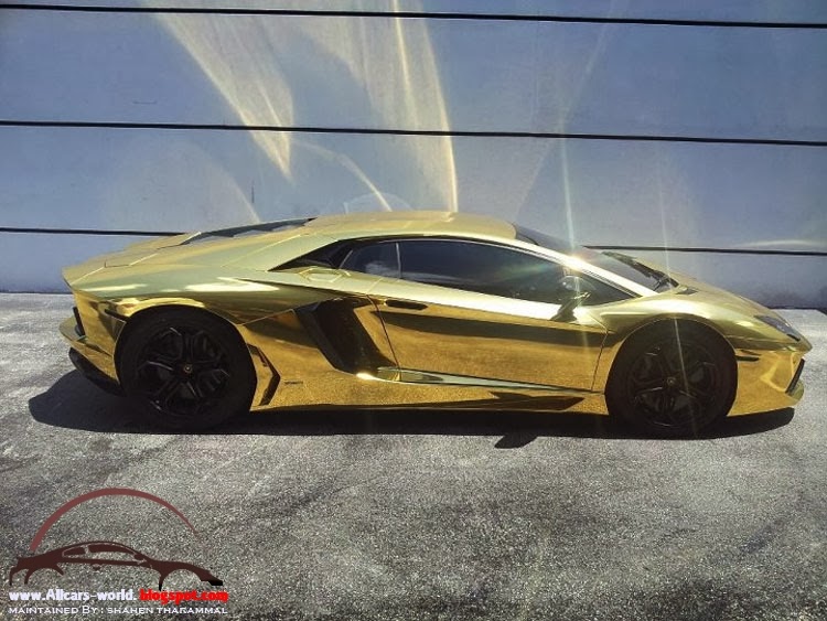 Automotive News: Lamborghini Aventador Wrapped In Gold Chrome