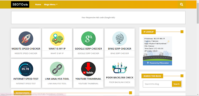 Tool Website Script for Blogger free