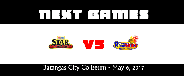 List of PBA Game(s) Saturday May 6, 2017 @ Batangas City Coliseum