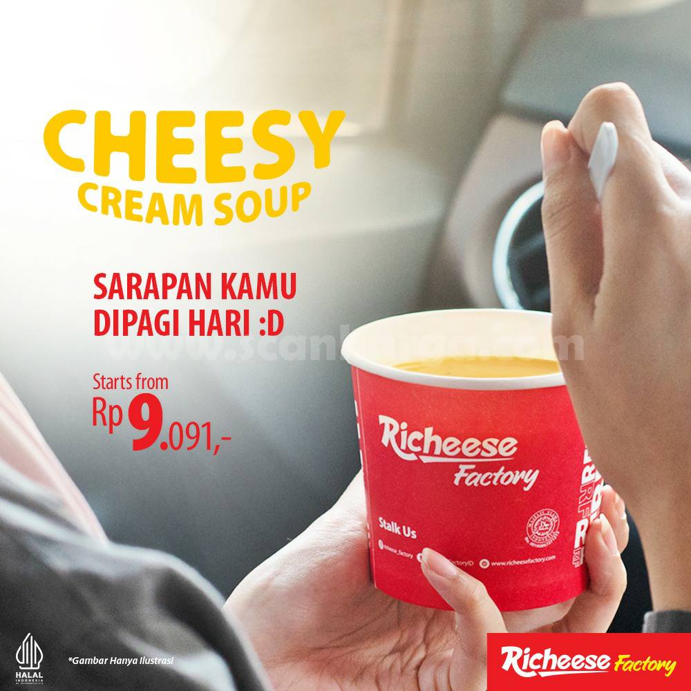 Promo RICHEESE FACTORY Cheesy Cream Soup mulai Rp. 9.091