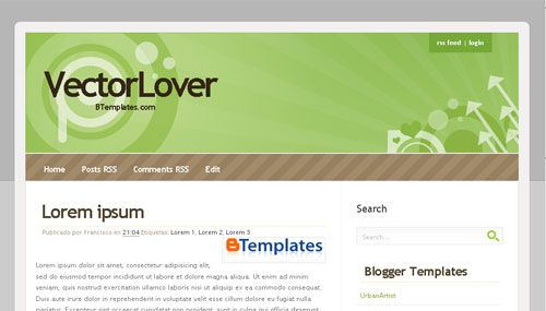 Free Blogger Templates: 7 Beautiful Web 2.0 templates