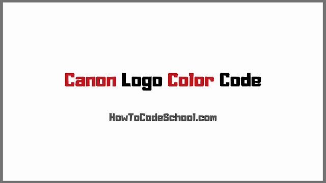 Canon Logo Color Code