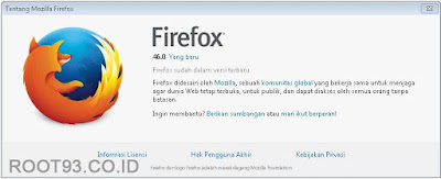 Firefox berhasil di update