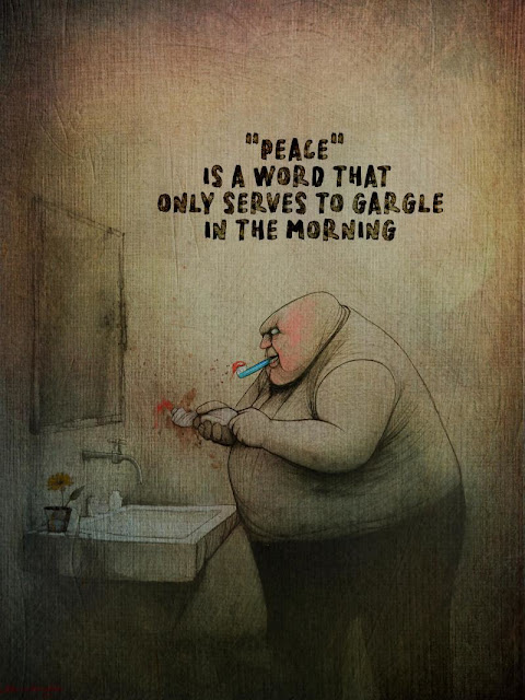 Allan McDonald: "Peace" is a word that only serves to gargle in the morning