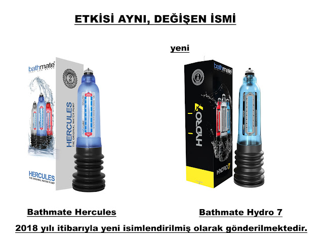 Bathmate Hercules mavi renk artık Bathmate Hydro 7 oldu.