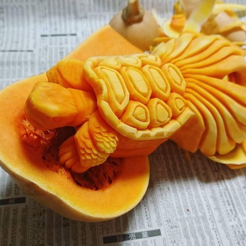 Impresionante comida tallada por Takehiro Kishimoto