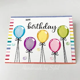 Sunny Studio Stamps: Birthday Balloon Customer Card by Sybil Stephens