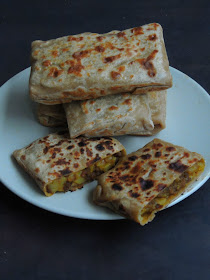 Potato & Minced meat Paratha 