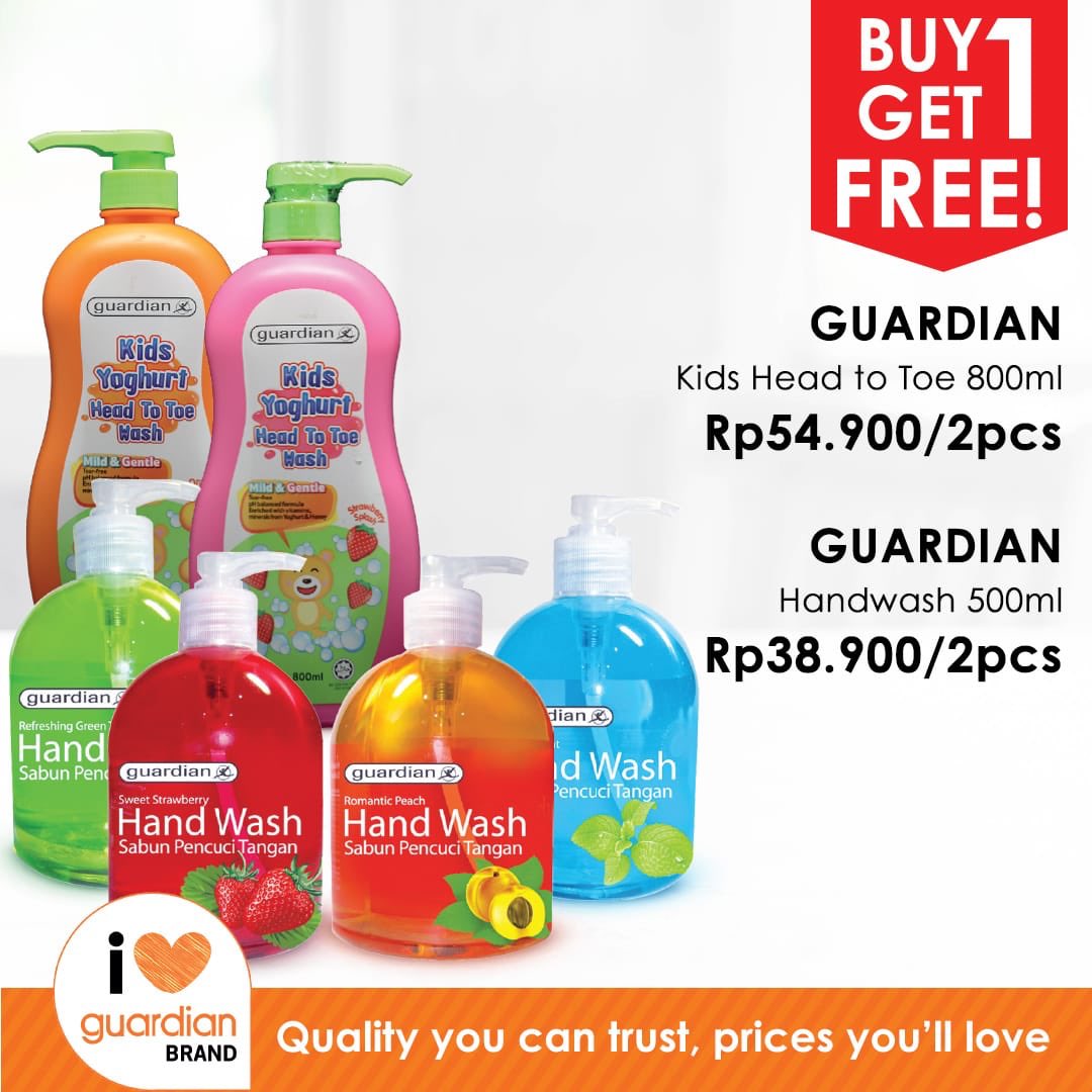 #Guardian - #Promo Buy 1 Get 1 Free Produk Guardian (s.d 20 Feb 2019)