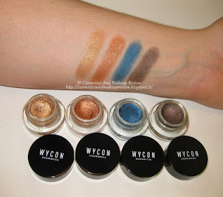 Metal Boom n.03 Bronzo, 05 Rame, 08 Blu, 09 Marrone - swatches