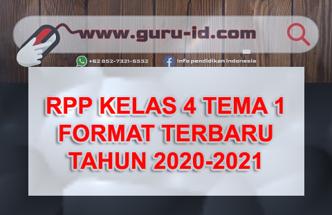 GAMBAR rpp satu lembar kelas 4 tema 1