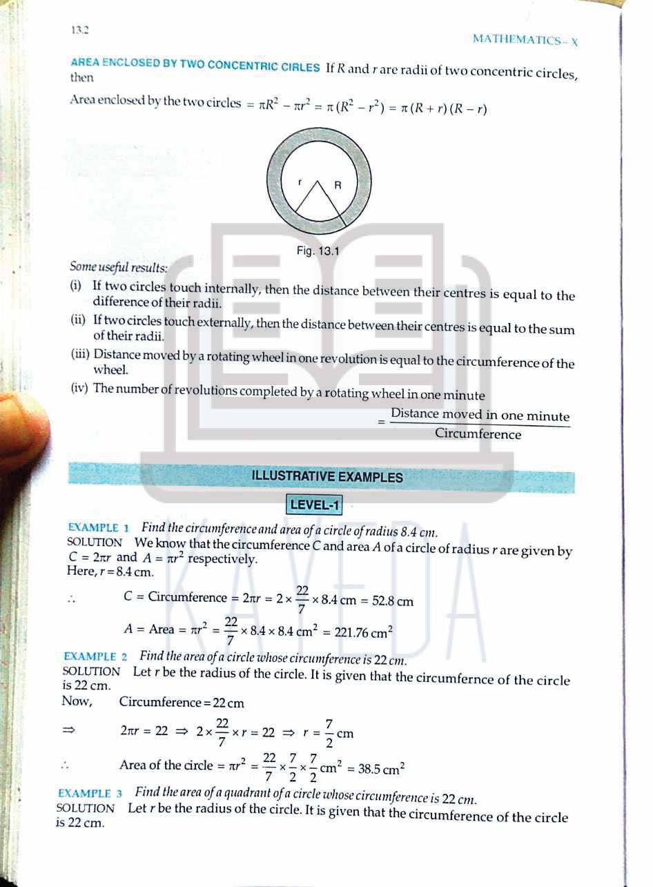 RD Sharma Class 10 Mathematics | Chapter13: Areas related to Circles