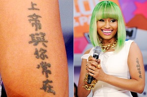 nicki minaj tattoo