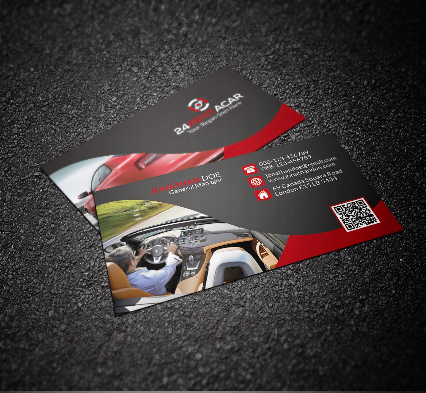 Rent A Car Business Card