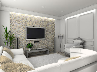 Decoração de sala com Home Cinema