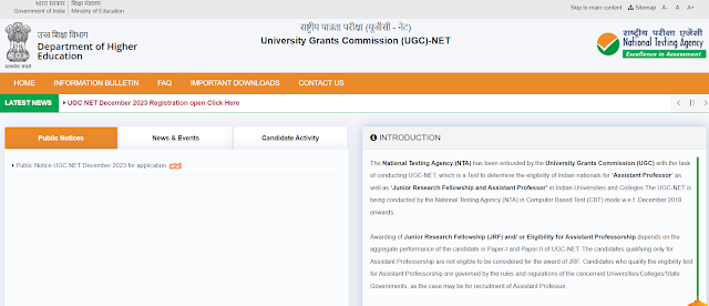 UGC NET ಅಧಿಸೂಚನೆ 2023 : UGC-NET Notification information