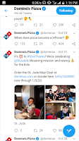 domino's pizza social media profile