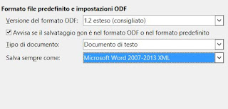 salvare file con LibreOffice