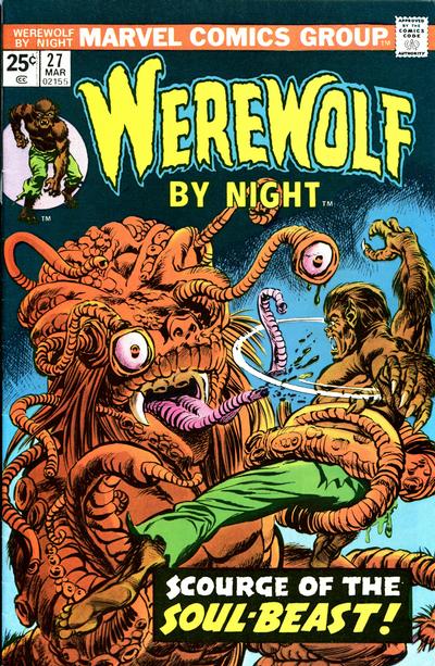 Werewolf By Night #35 F- Jack Russell Battles Werewolf! Death in