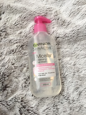 Garnier's micellar gel face wash