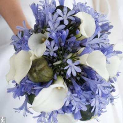 fresh blue wedding flower