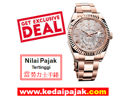 Pajak Rolex Sky-Dweller RM85,000 - kedaipajak