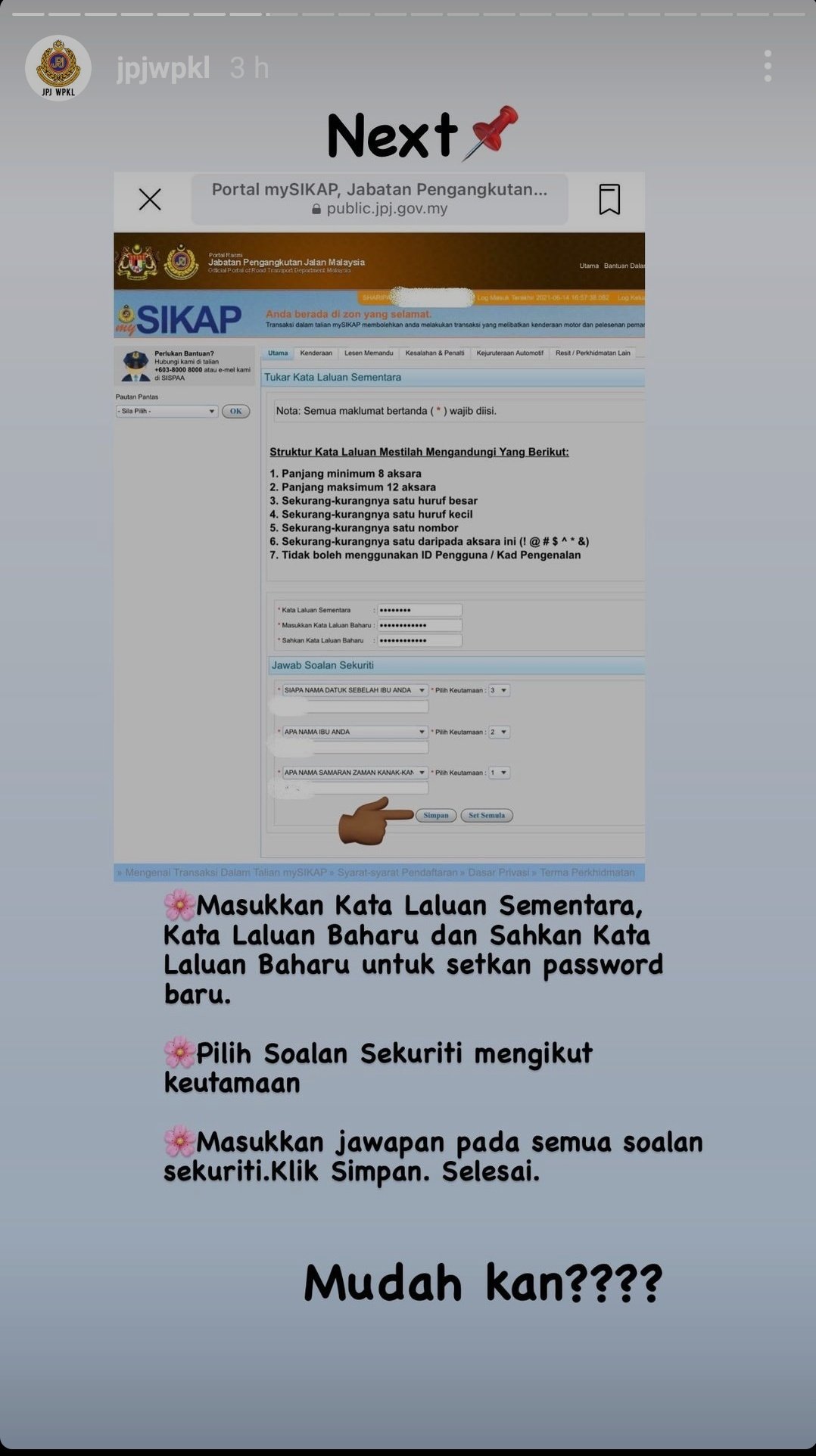 cara renew road tax online pkp 2021