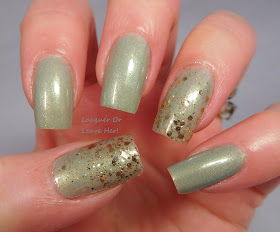 Incoco Eye Candy over Zoya Lacey