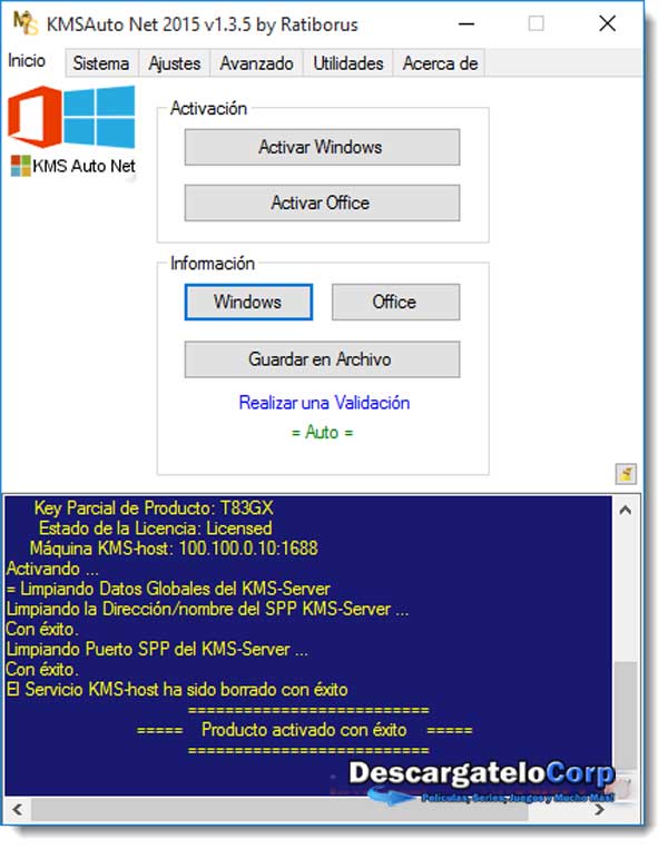 KMSAuto Net 2015 Portable Español Activador de Windows y 
