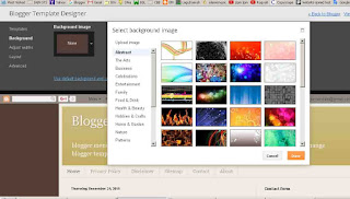 how to change background image in blogger