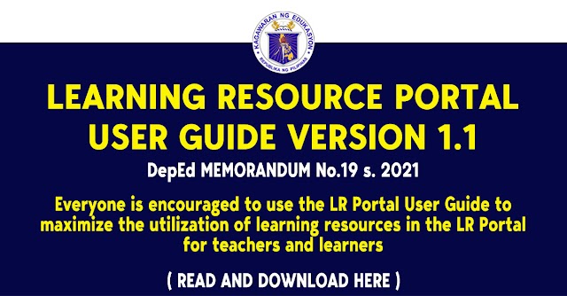 LEARNING RESOURCE PORTAL USER GUIDE VERSION 1.1