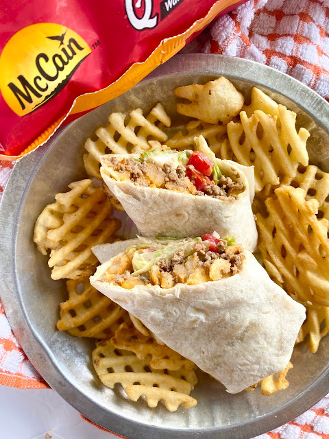 Easy Cheeseburger & French Fry Burritos