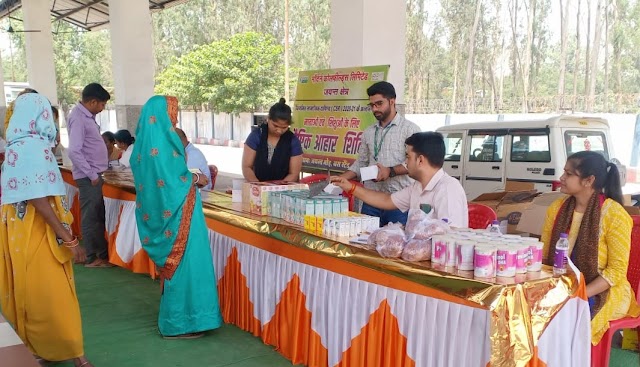 एनसीएल के जयंत क्षेत्र ने सीएसआर के तहत जयंत बस स्टैंड पर लगाया पोषण आहार वितरण शिविर