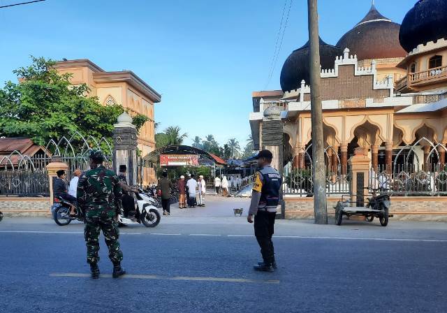 Polres Aceh Timur Gelar Pengamanan Sholat Idul Fitri 1444 H