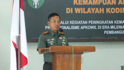 Kodim 0117/Aceh Tamiang Laksanakan Kegiatan Peningkatan Aparat Komando Kewilayahan