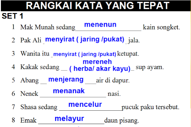 PECUTAN AKHIR LATIHAN BM PEMAHAMAN (UPSR) ~ My School