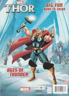 Back cover of Thor Big Fun Book To Color: Ages of Thunder